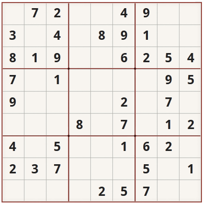 Sudoku des chiffres - Co'errance